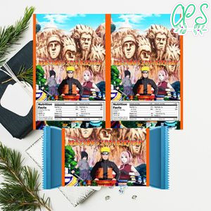 Naruto hershey Candy Bar Wrapper Digital File Printable Instant Download
