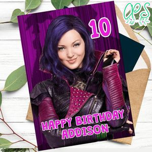 Mal Descendants Happy Birthday Card