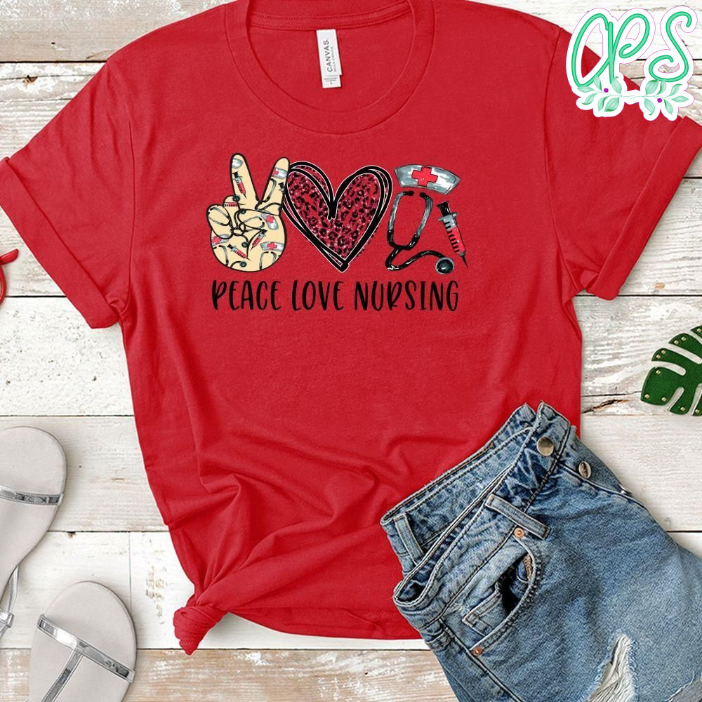 Peace Love Nursing PNG file template