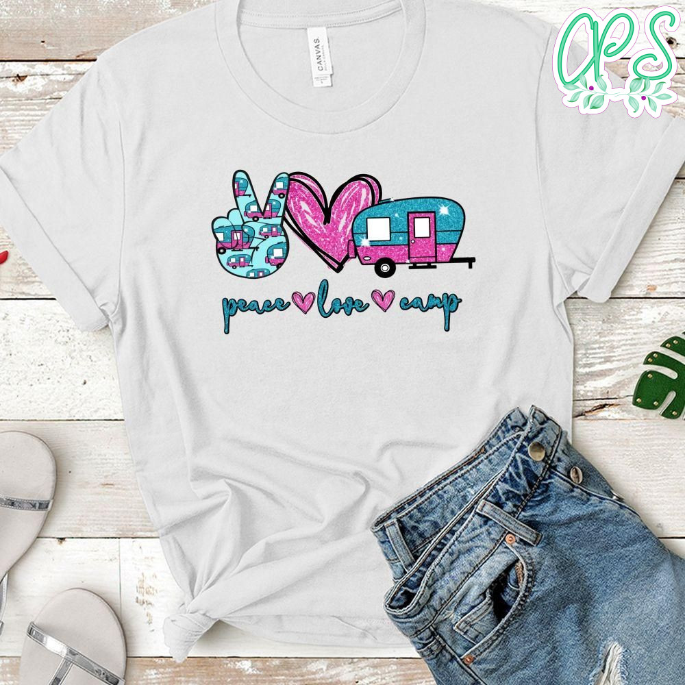 Peace Love Camp Camping PNG file template