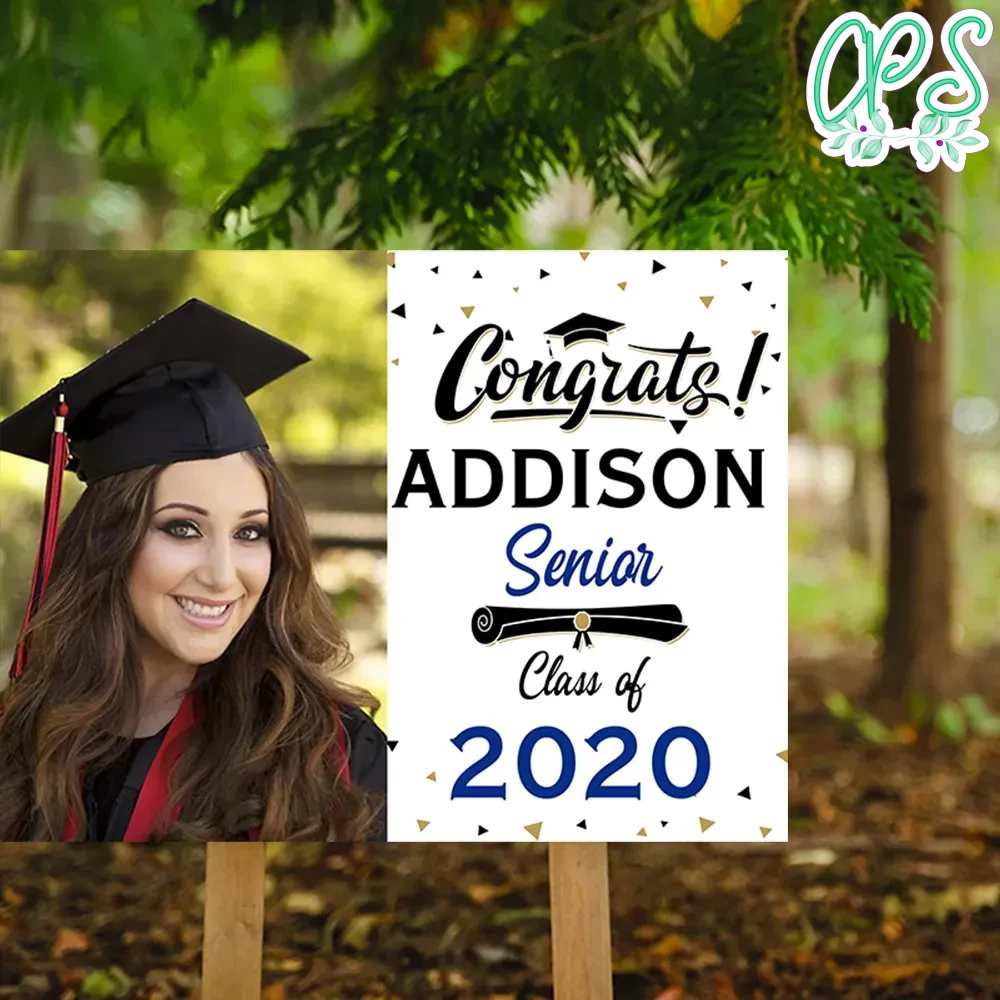 Printable Senior Graduation Class of 2020 Yard Sign with Photo