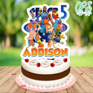 Space jam 2 Birthday Cake Topper Template Printable Instant Download