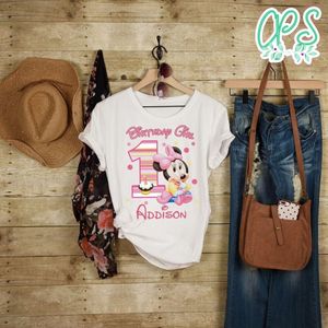 Baby Minnie Mouse First Birthday bodysuit