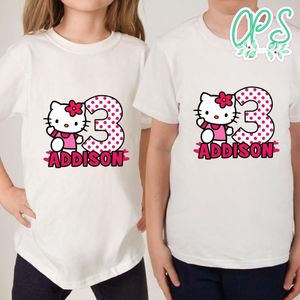 Custom Hello Kitty Birthday Shirt for Girl