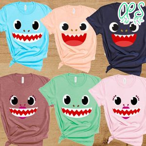 Playeras baby shark Birthday Family Vacation PNG file template