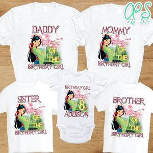 Mulan family birthday party PNG file template