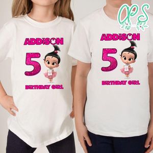 Custom Girl Baby Boss Birthday Shirt for Girl