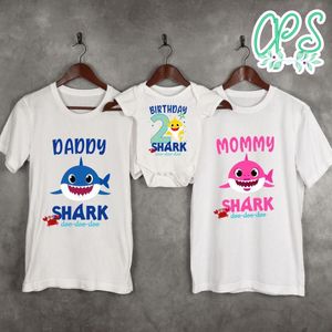 Baby Shark birthday family shirts