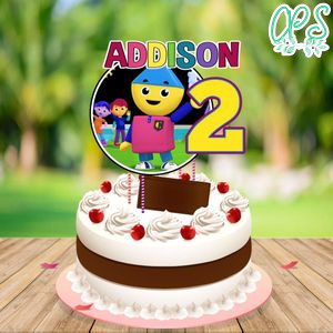 Charlie's Colorforms City Birthday Cake Topper Template Printable Instant Download