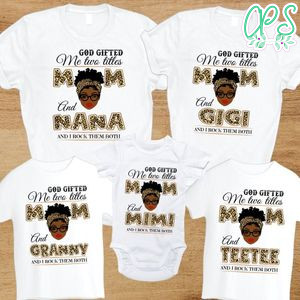 African American God Gifted Me Two Tiles Mom And NINI PNG file template