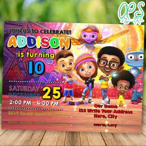 Editable Motown Magic Birthday Invitation Instant Download