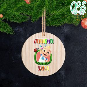 Cocomelon JJ Christmas Wood Ornament Gift