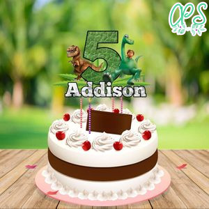 Good Dinosaur Birthday Cake Topper Template Printable Instant Download