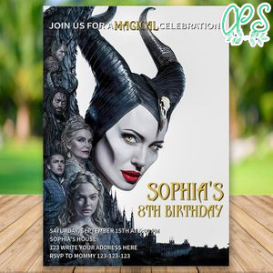 Mistress of Evil Party Invitation Printable