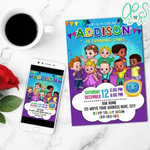ChuChu TV Invitation Customizable Template Instant Download