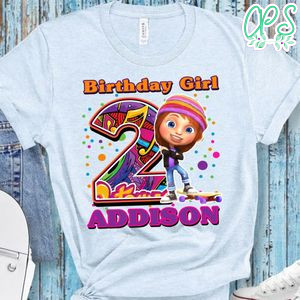 Motown Magic Birthday PNG file template for Girl