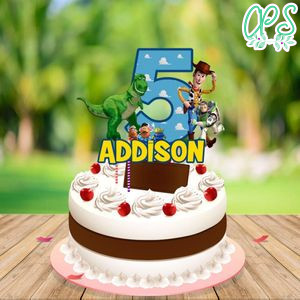 Rex Toy Story Birthday Cake Topper Template Printable Instant Download