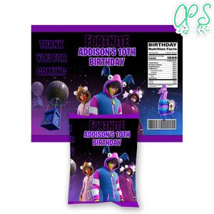 Gamer Birthday Chip Bag Digital File Instant Download