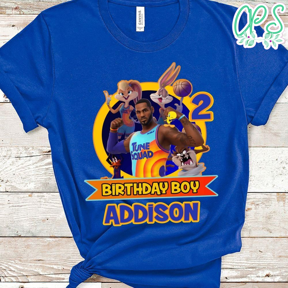 Space Jam 2 Boy Birthday PNG file template