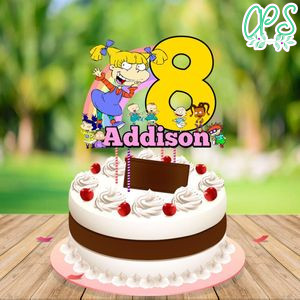 Angelica Rugrats Birthday Cake Topper Template Printable Instant Download