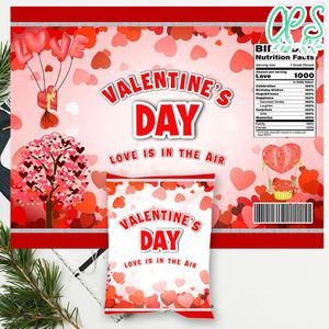 Valentine's Day Chip bag Labels Digital File Printable Instant Download