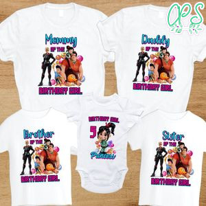 Vanellope Birthday Family Trip Vacation PNG file template