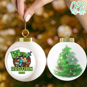 Minecraft Christmas Ball Ornament Gift
