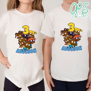 Custom African Americans Rugrats Birthday Shirt for Kid