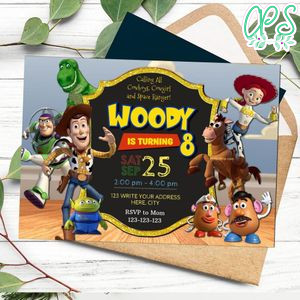 Toy Story Invitation Customizable Template Instant Download
