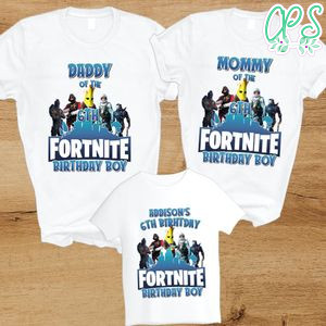 Gamer Family Matching Birthday Shirts