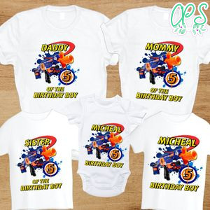 Gun Birthday Party PNG file template