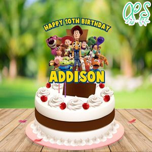 Toy Story Birthday Cake Topper Template Printable Instant Download