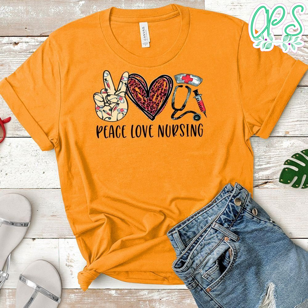 Peace Love Nursing PNG file template