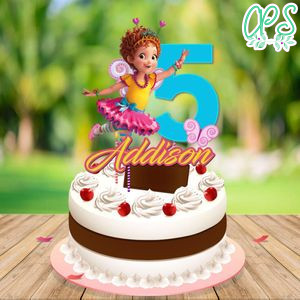 Fancy Nancy Birthday Cake Topper Template Printable Instant Download