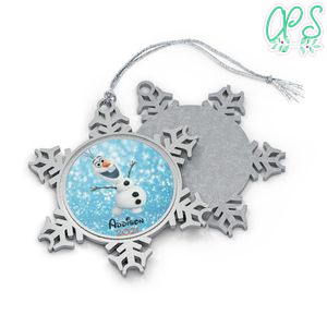 Olaf Disney Frozen 2 Pewter Snowflake Ornament Gift