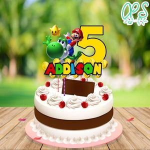 Super Mario Birthday Centerpiece Template Printable Instant Download