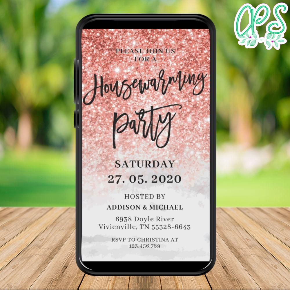 Electronic Housewarming Electronic Invite Invitation Instant Download