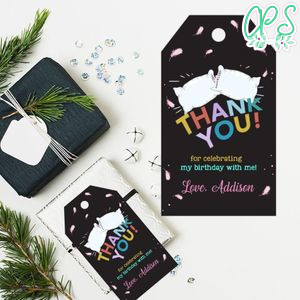 Slumber Party Birthday Favor Tags Printable Instant Download