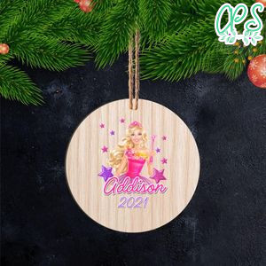 Barbie Christmas Wood Ornament Gift