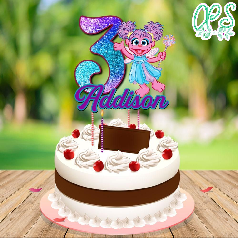 Abby Cadabby Birthday Cake Topper Template Printable DIY