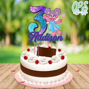 Abby Cadabby Birthday Cake Topper Template Printable Instant Download