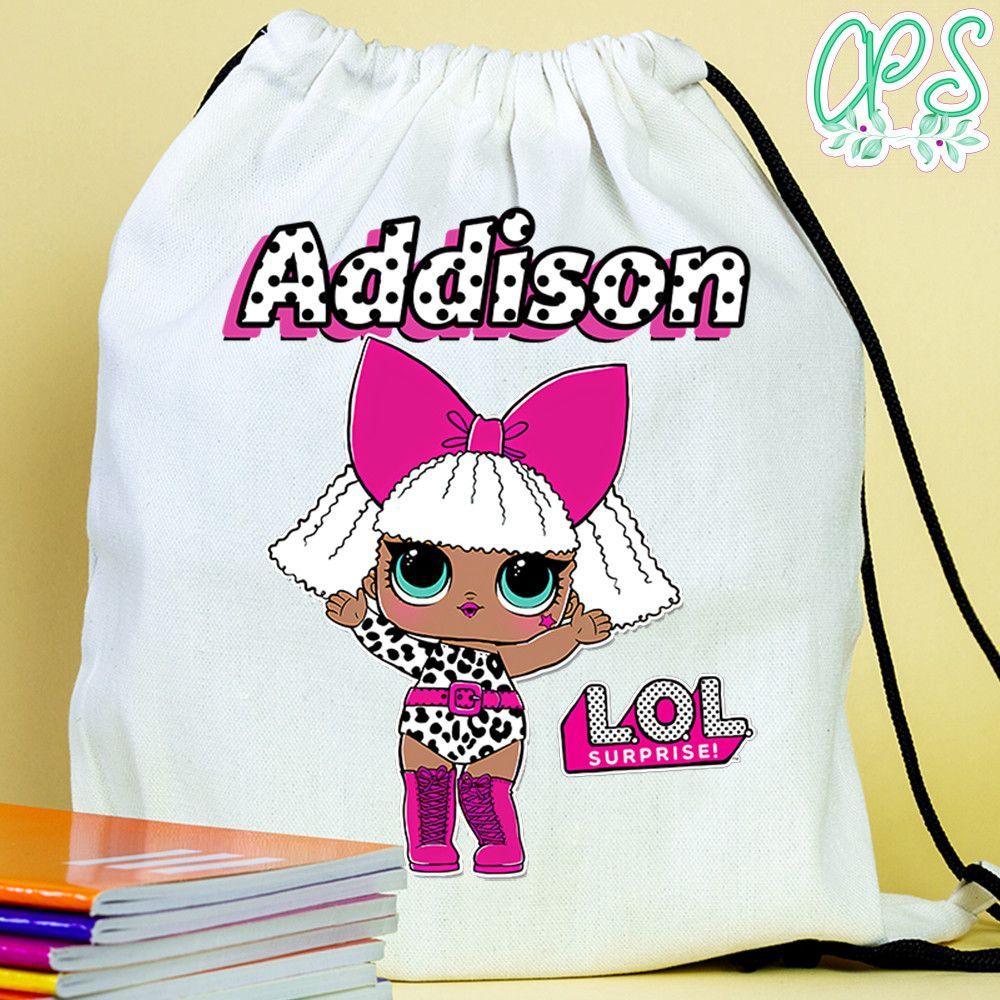 Personalised Lol Diva Drawstring Bag