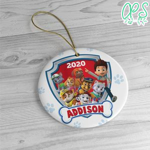 Paw Patrol Christmas Acrylic Ornament Gift - Kid Christmas Acrylic Ornament