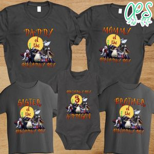 Nightmare before christmas family birthday party shirts