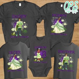 Princess Tiana Birthday Family Trip Vacation T-Shirt