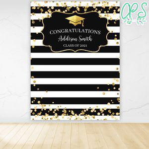 Graduation Senior Class of 2021 Backdrop Digital File Template Instant Download