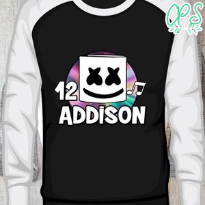 Customizable Dj marshmello Birthday Iron On Transfer Tshirt Instant Download