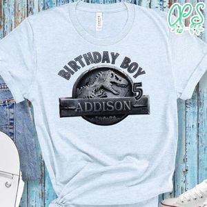 Jurassic Park Birthday PNG file template for Boy