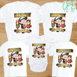 Gravity Falls Birthday Family Trip Vacation PNG file template