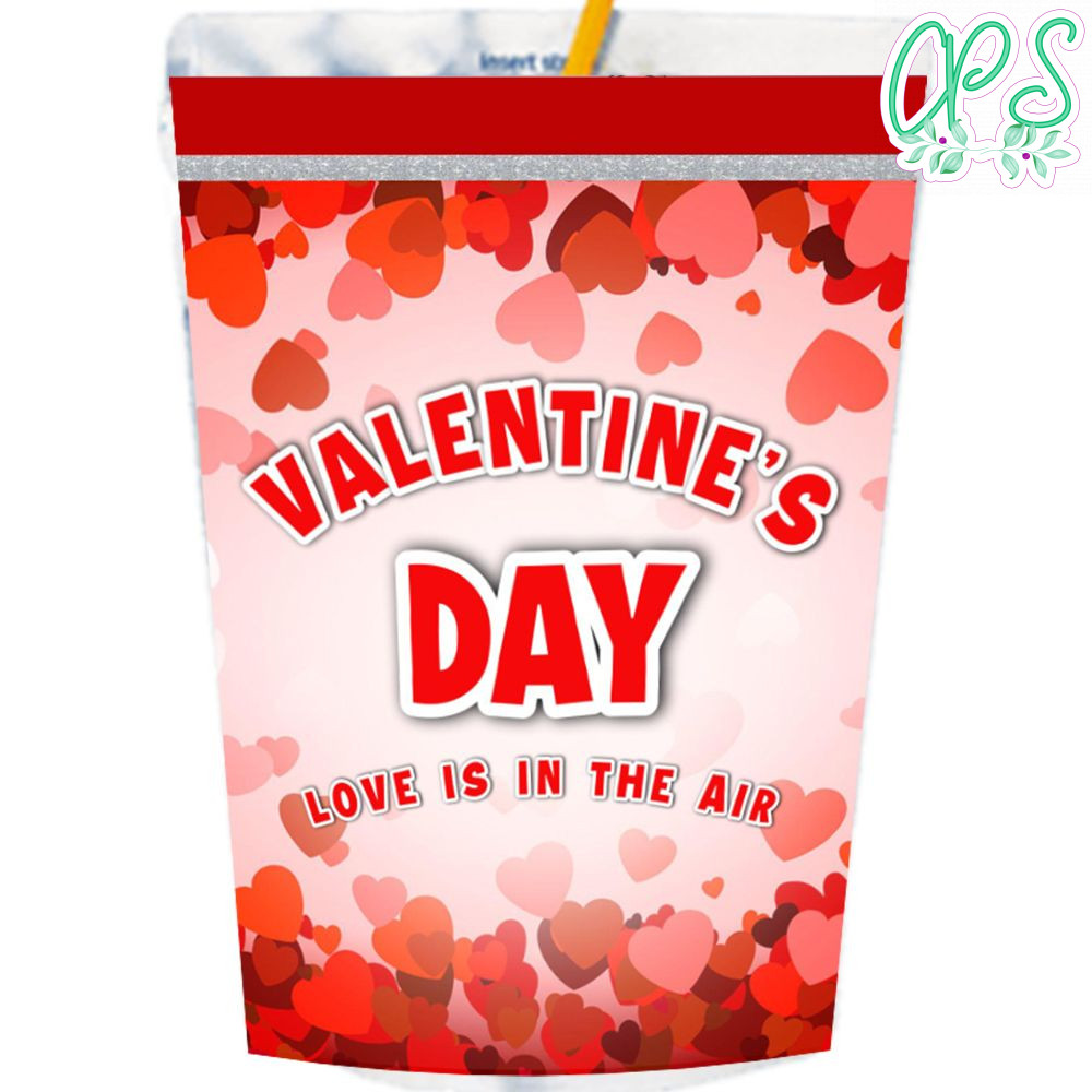 Valentine's Day Juice Pouch Labels Digital File Printable